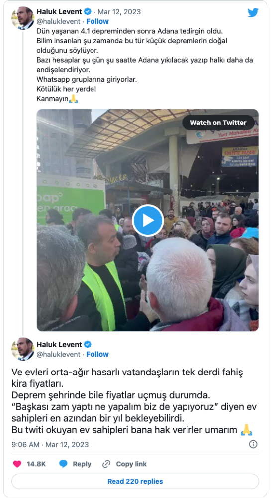 haluk levent ten dikkat ceken paylasim kotuluk her yerde kanmayin